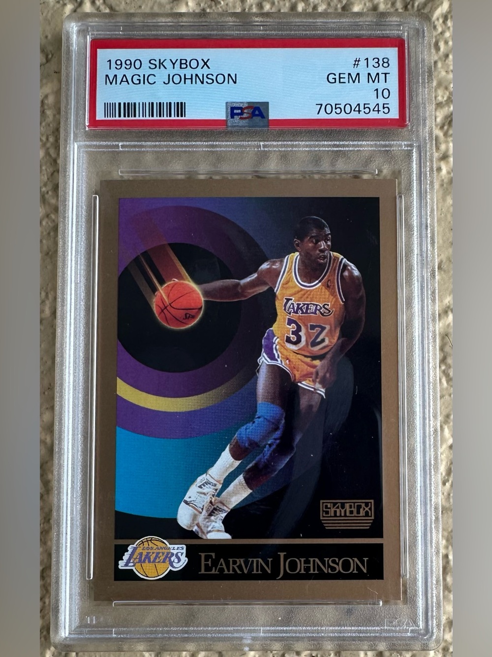 Magic Johnson 1990 Skybox #138 Lakers HOF PSA 10 GEM MINT